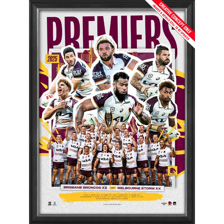 Brisbane Broncos 2025 Premiers Sportsprint