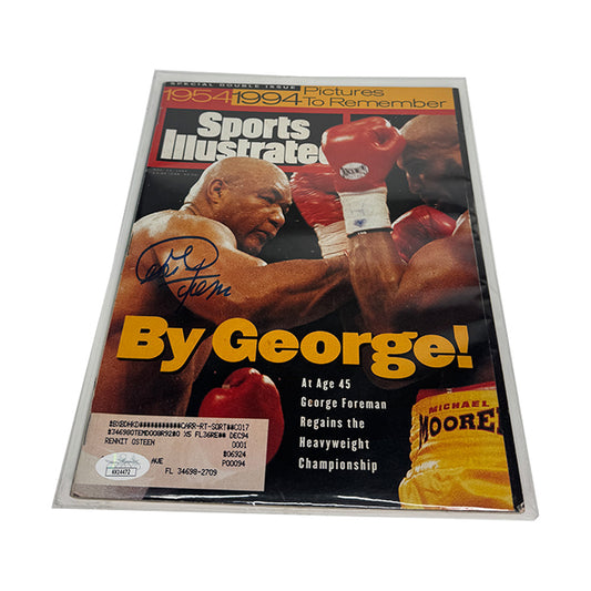 George Foreman Signed Sports Illustrated Nov 1994 JSA