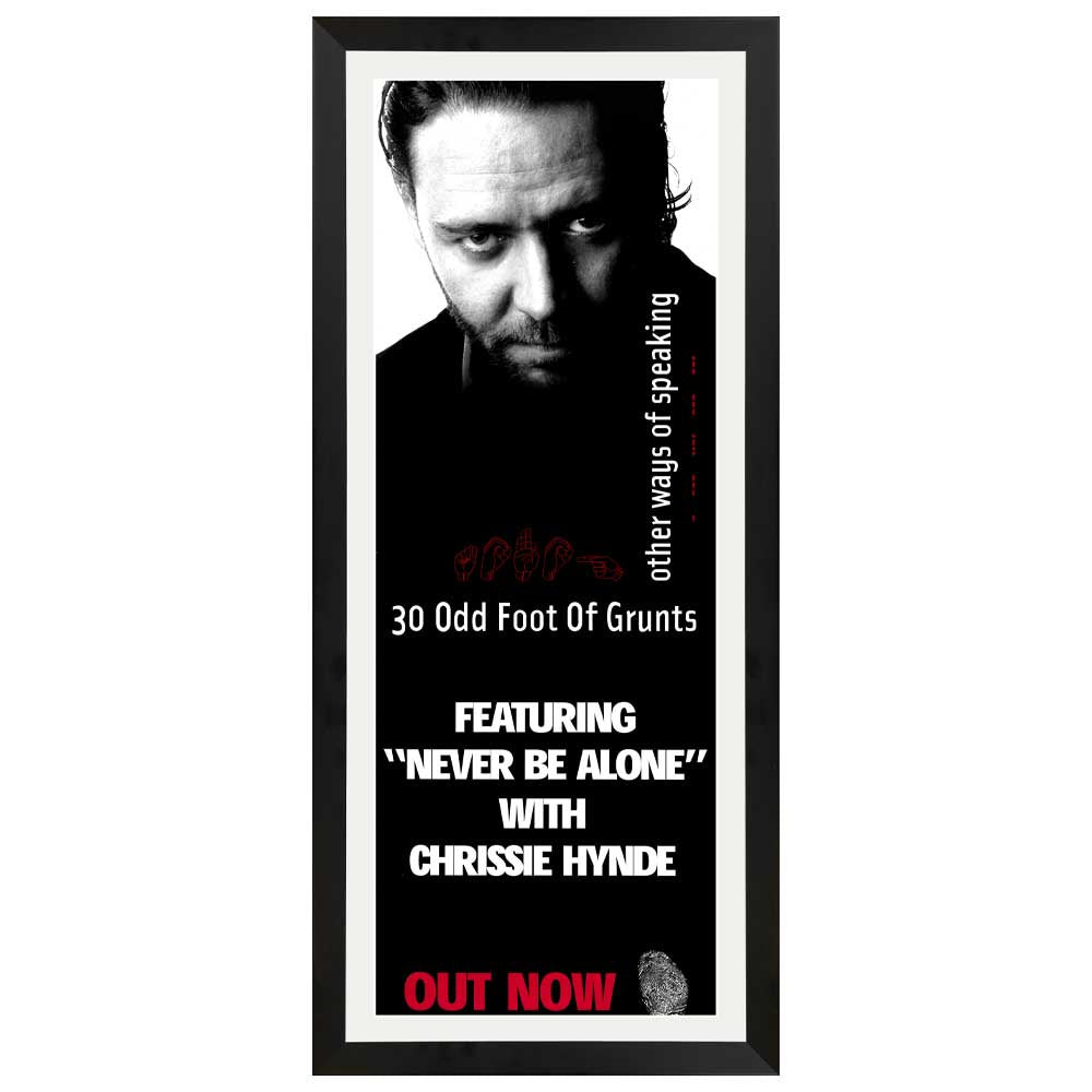 30 Odd Foot of Grunts - Other Ways of Speaking Vintage Daybill Poster Framed