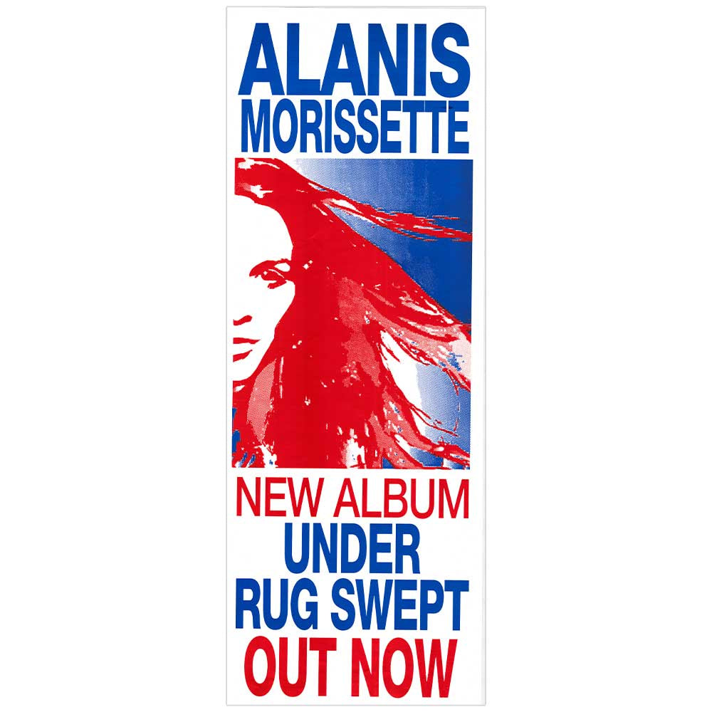 Alanis Morissette - Under Rug Swept Album Promotional Vintage Daybill Poster Unframed