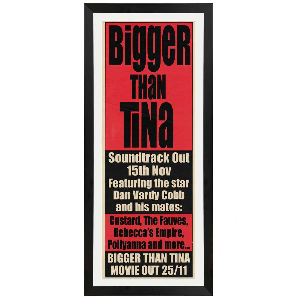 Bigger Than Tina - Soundtrack Vintage Daybill Poster Framed