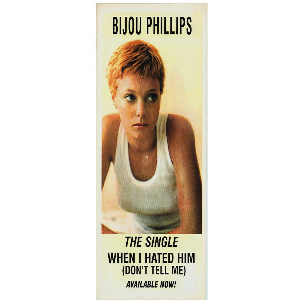 Bijou Phillips - When I Hated Him Promotional Vintage Daybill Poster Unframed