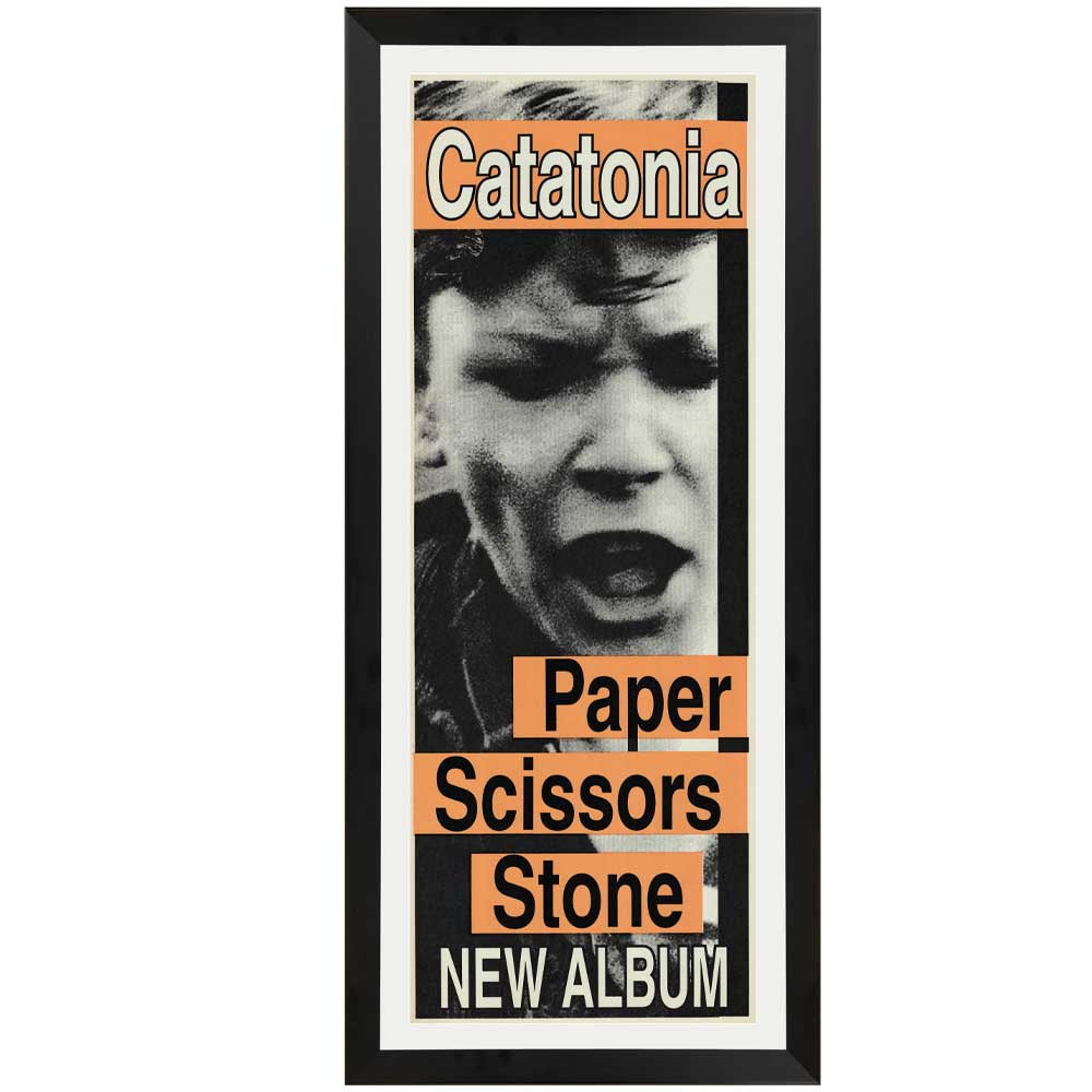 Catatonia - Paper Scissors Stone Promotional Vintage Daybill Poster Framed
