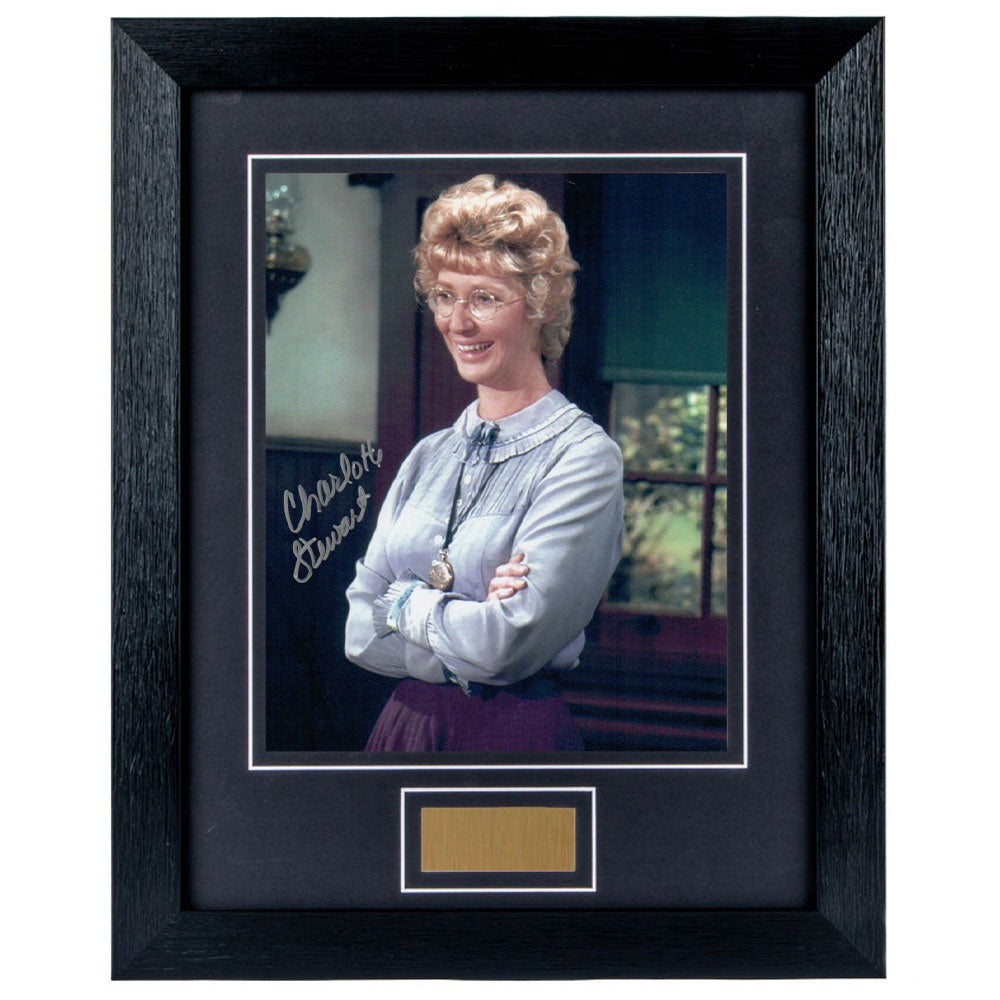 Charlotte Stewart Personally Signed Little House on the Prairie 8 x 10 Photograph Framed