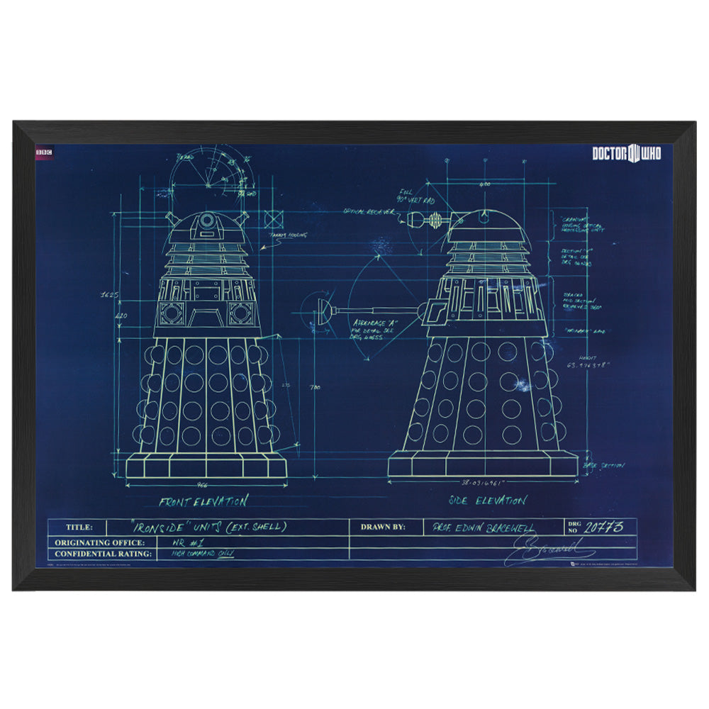 Doctor Who Dalek Movie Poster Framed – exclusivesignings