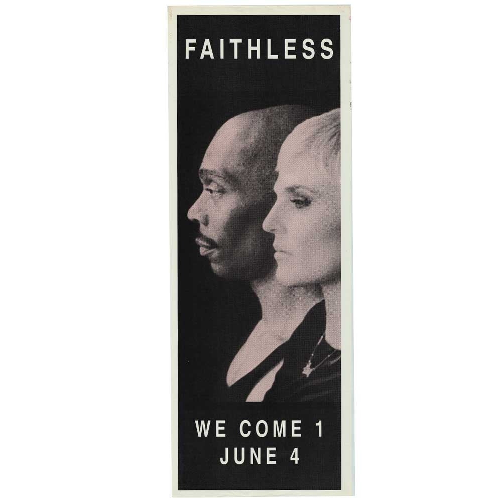 Faithless - We Come 1 Vintage Daybill Poster Unframed