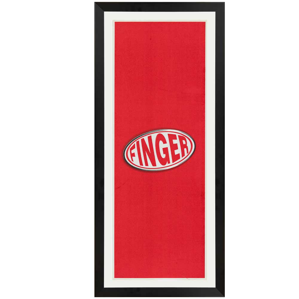 Finger Promotional Vintage Daybill Poster Framed