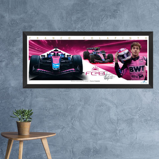 Franco Colapinto 2026 Alpine F1 Mini Wings Framed Print