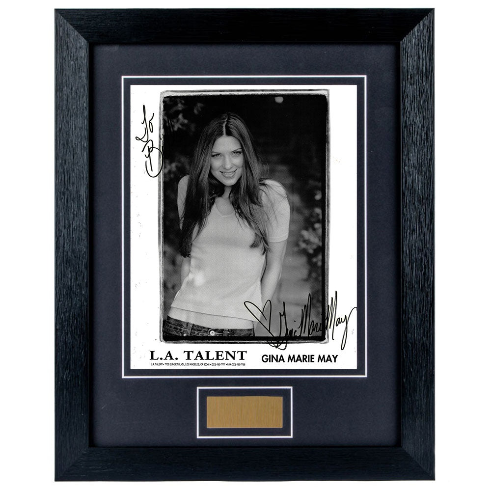 Gina Marie May Personally Signed Personalised Portrait 8 x 10 Photograph Framed