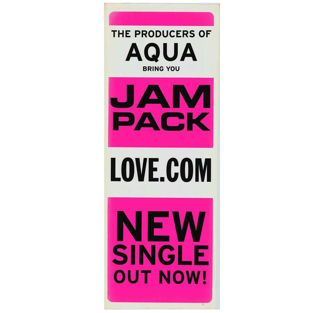 Jam Pack - Love.com Promotional Vintage Daybill Poster Unframed