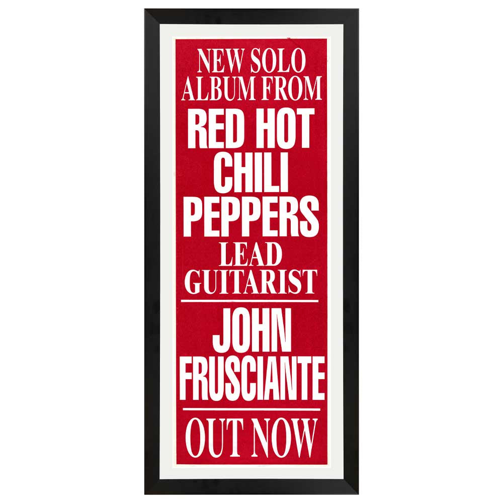 John Frusciante - Solo Album Promotional Vintage Daybill Poster Framed