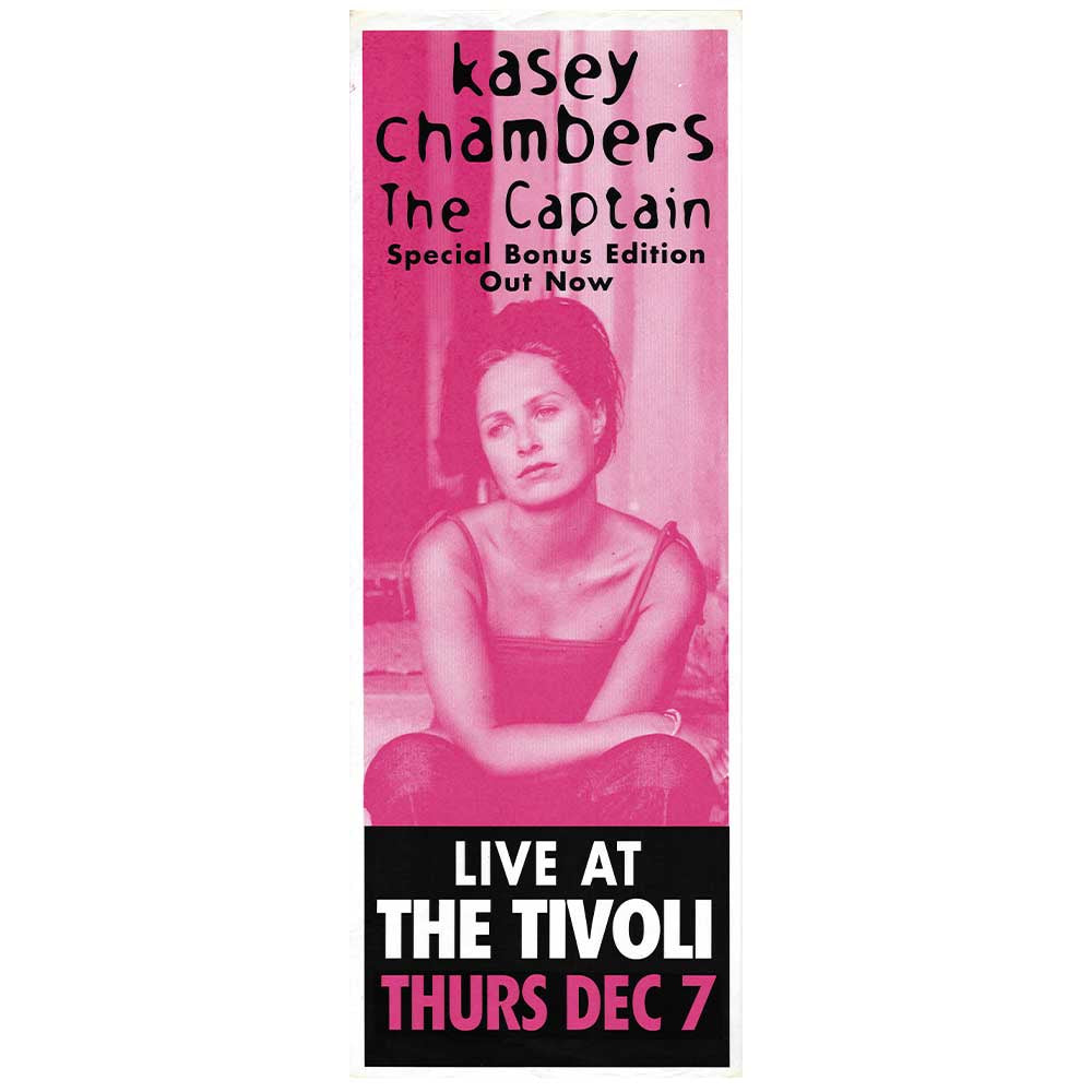 Kasey Chambers - The Captain Live at The Tivoli Promotional Vintage Daybill Poster Unframed