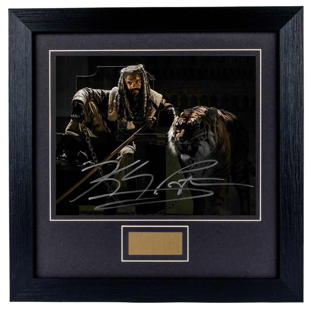 Khary Payton Personally Signed The Walking Dead V3 8 x 10 Photograph Framed