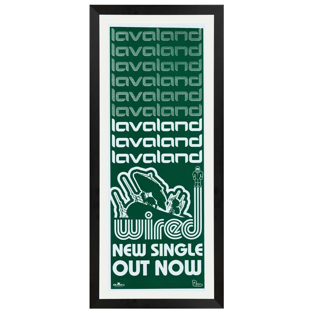 Lavaland - Wired Promotional Vintage Daybill Poster Framed