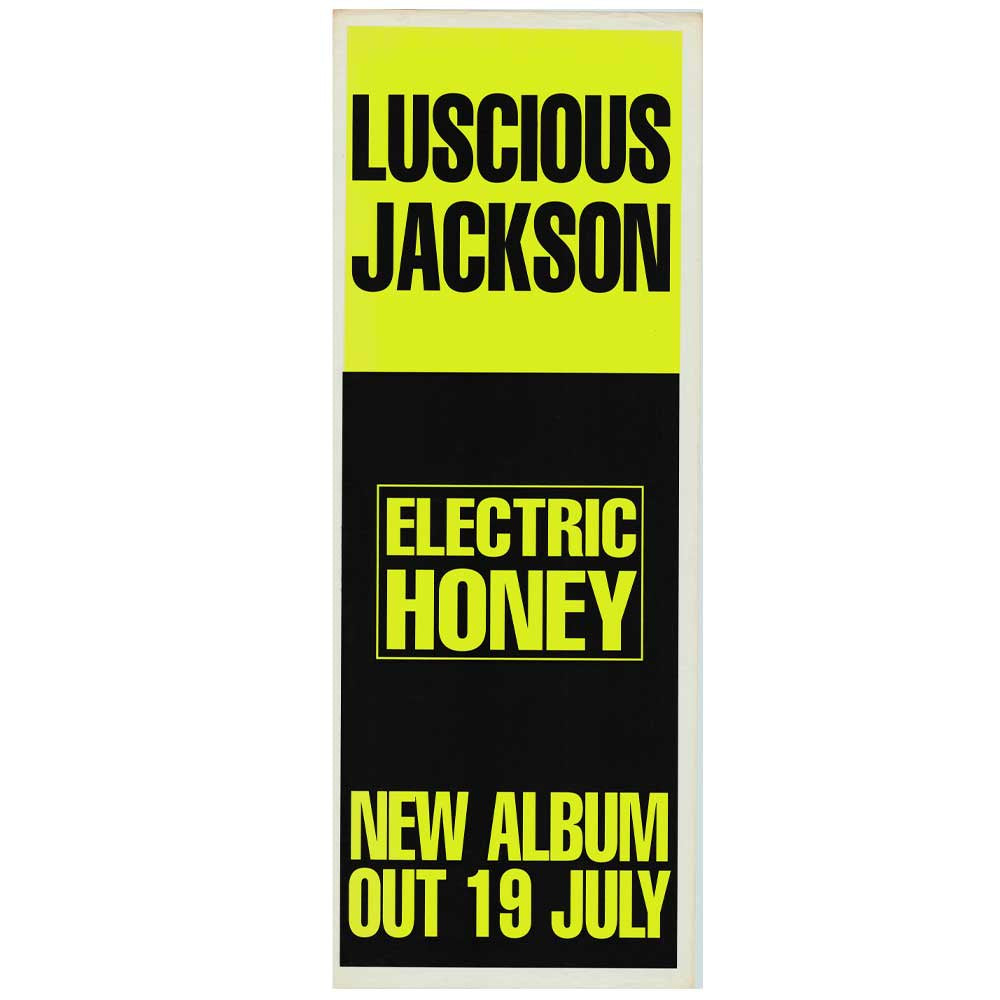 Luscious Jackson - Electric Honey Promotional Vintage Daybill Poster Unframed