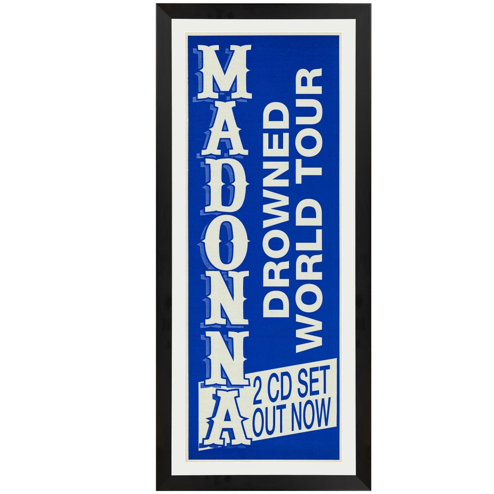 Madonna Drowned World Tour Vintage Daybill - CD Promo Framed