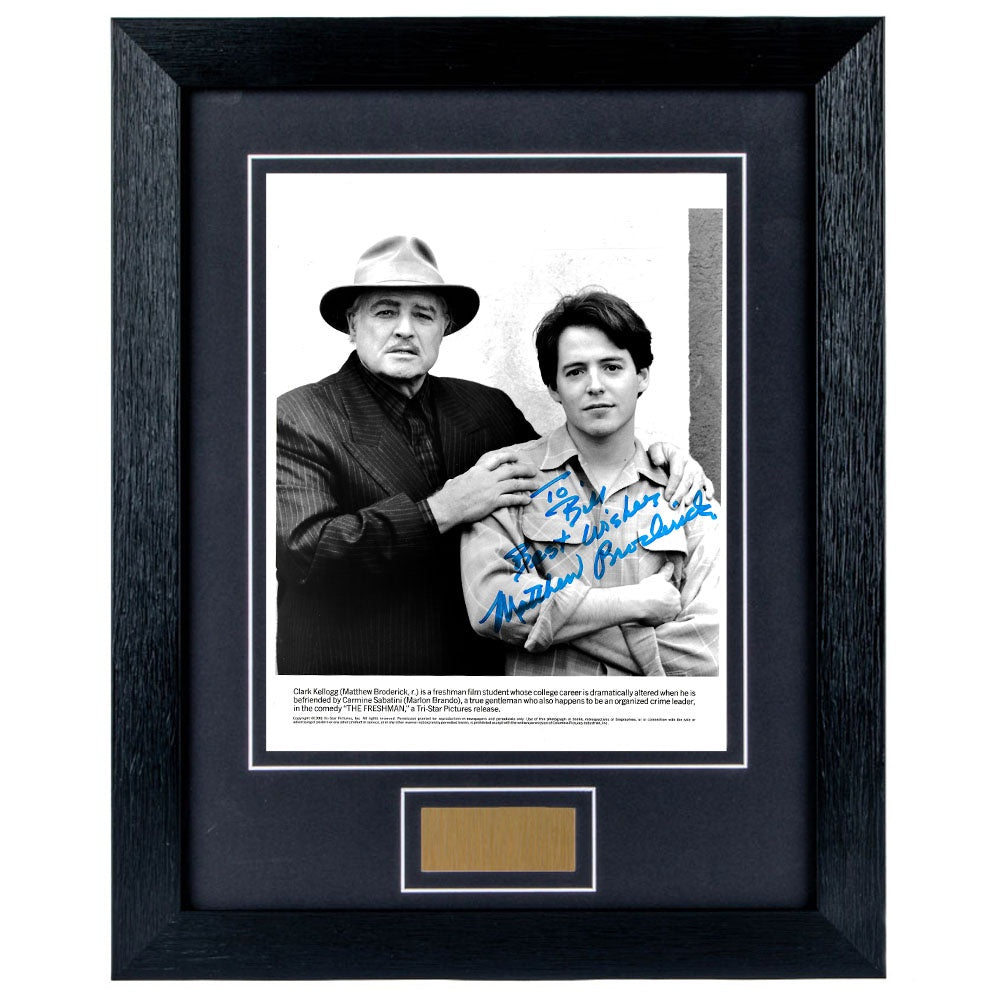 Matthew Broderick Personally Signed The Freshman Personalised V1 8 x 10 Photograph Framed