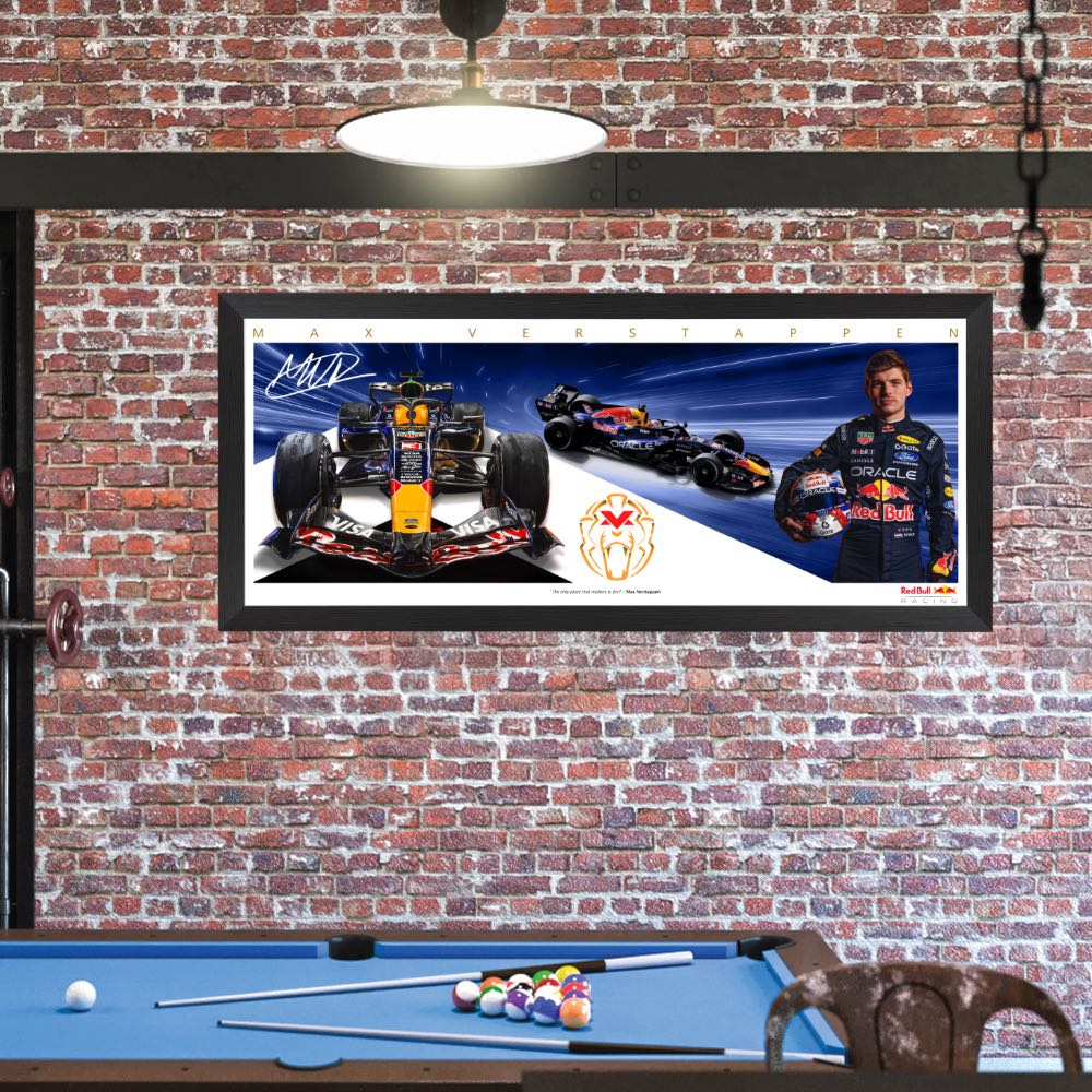 Max Verstappen 2026 Red Bull Racing F1 Mini Wings Framed Print