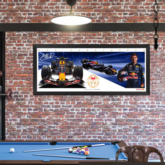 Max Verstappen 2026 Red Bull Racing F1 Mini Wings Framed Print