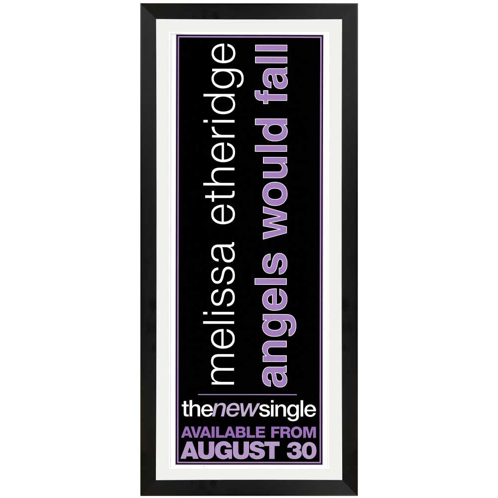 Melissa Etheridge - Angels Would Fall Daybill Poster Framed