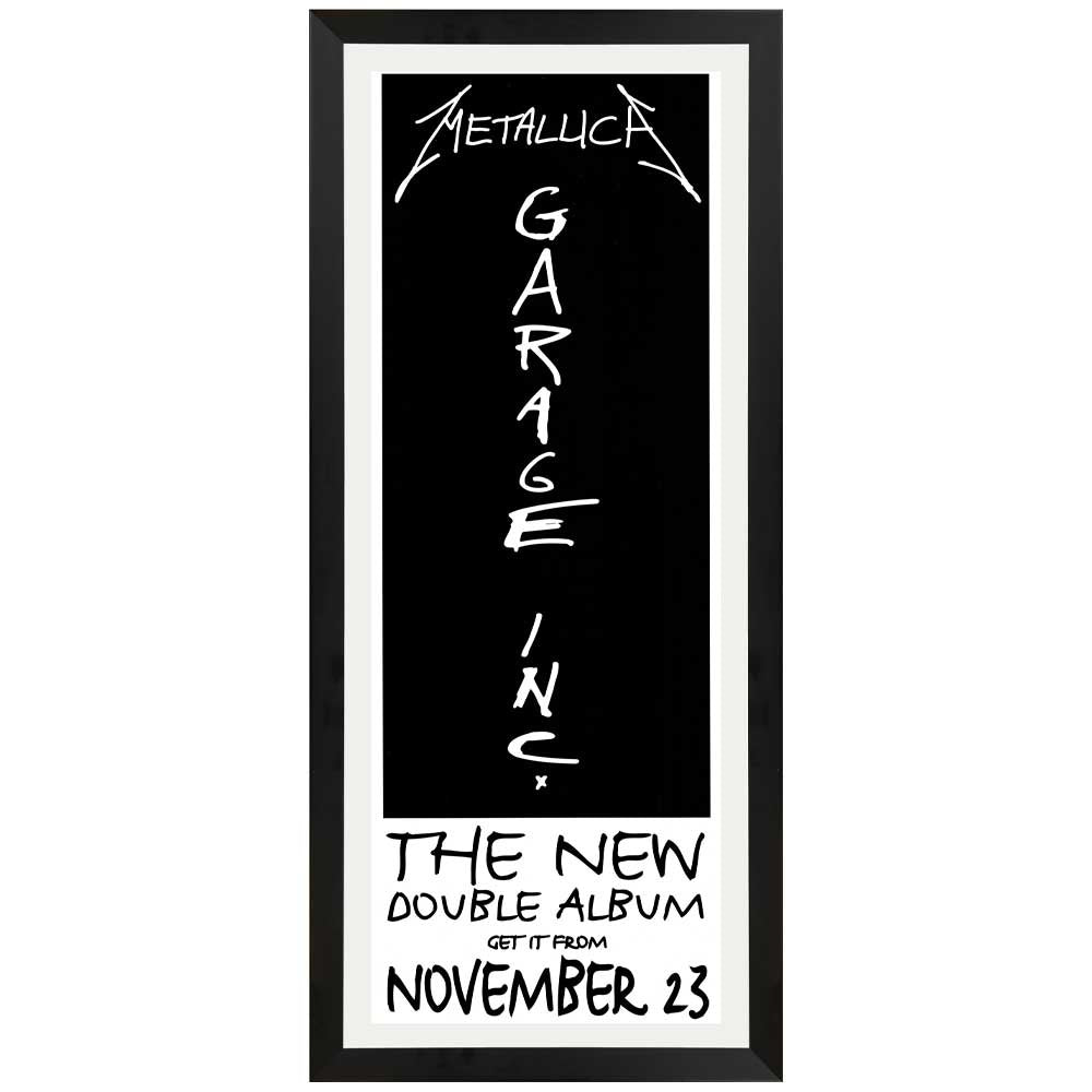 Metallica - Garage Inc. Daybill Poster Framed