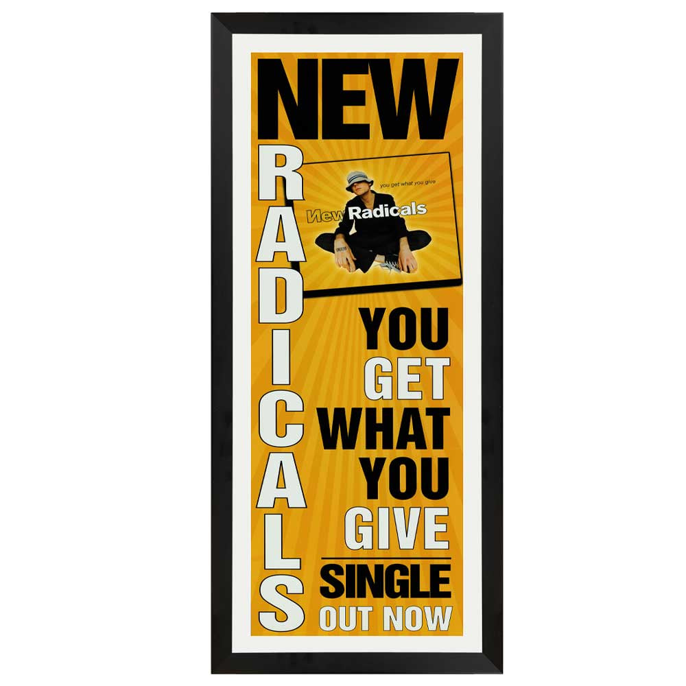 New Radicals - You Get What You Give Vintage Daybill Poster Framed