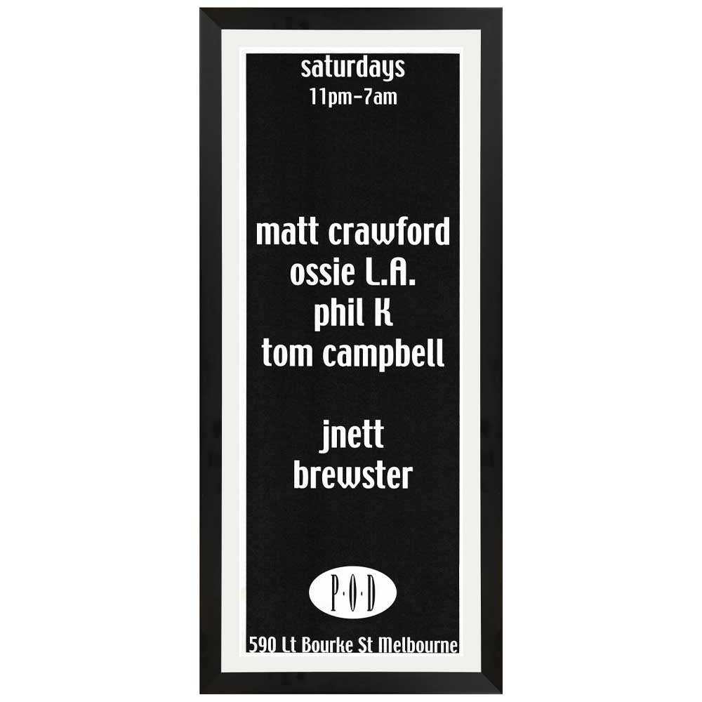 P.O.D. Saturdays - Daybill Poster Framed