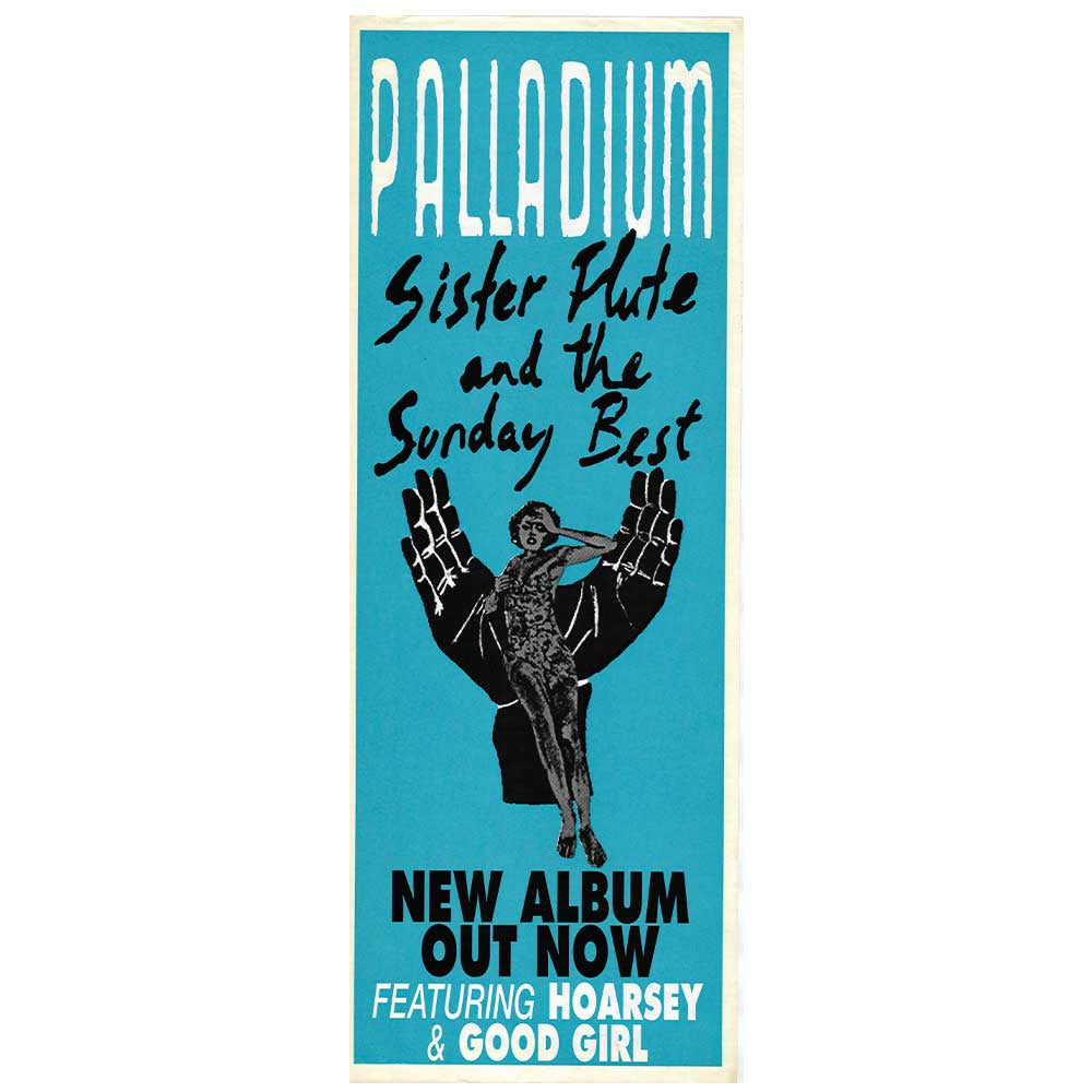 Palladium – Sister Flute and the Sunday Best Vintage Daybill Poster Unframed