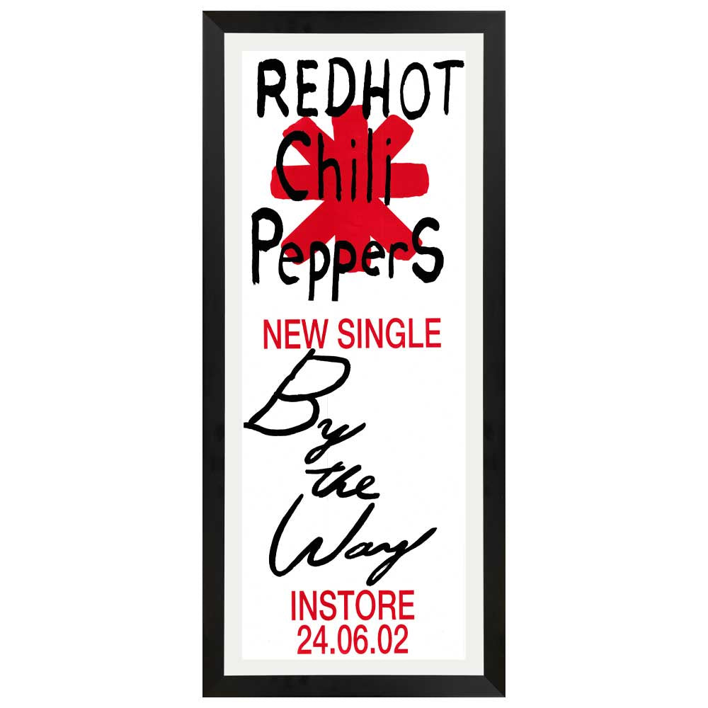 Red Hot Chili Peppers - By The Way Promotional Vintage Daybill Poster Framed