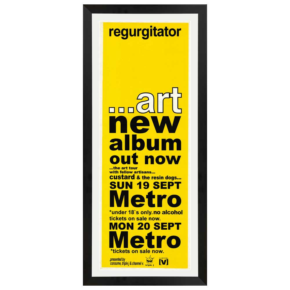 Regurgitator - Art Promotional Vintage Daybill Poster Framed