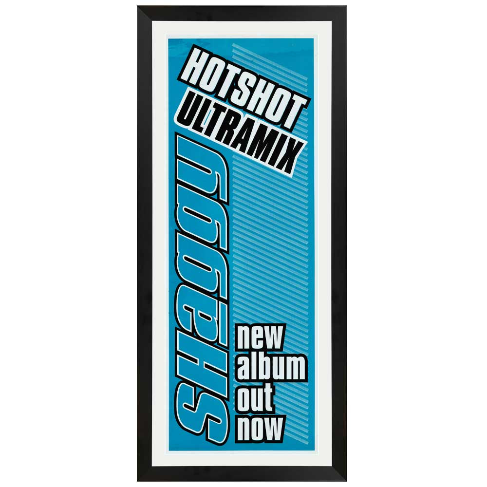 Shaggy - Hotshot Ultramix Promotional Vintage Daybill Poster Framed