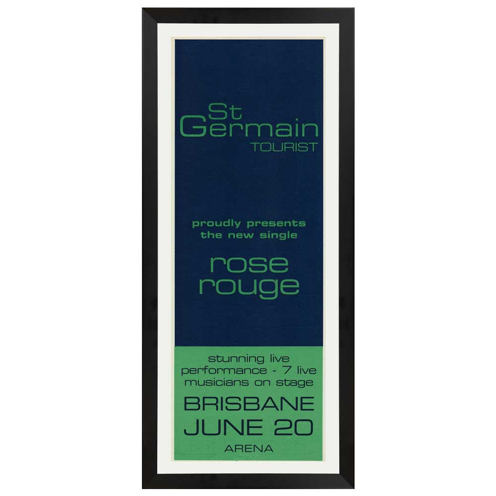 St Germain - Rose Rouge Promotional Vintage Daybill Poster Framed