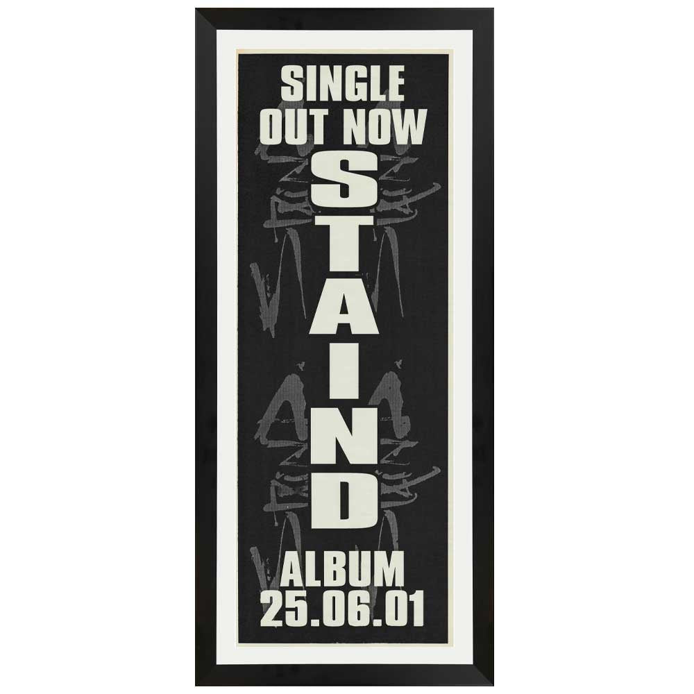 Staind - 2001 Promotional Vintage Daybill Poster Framed