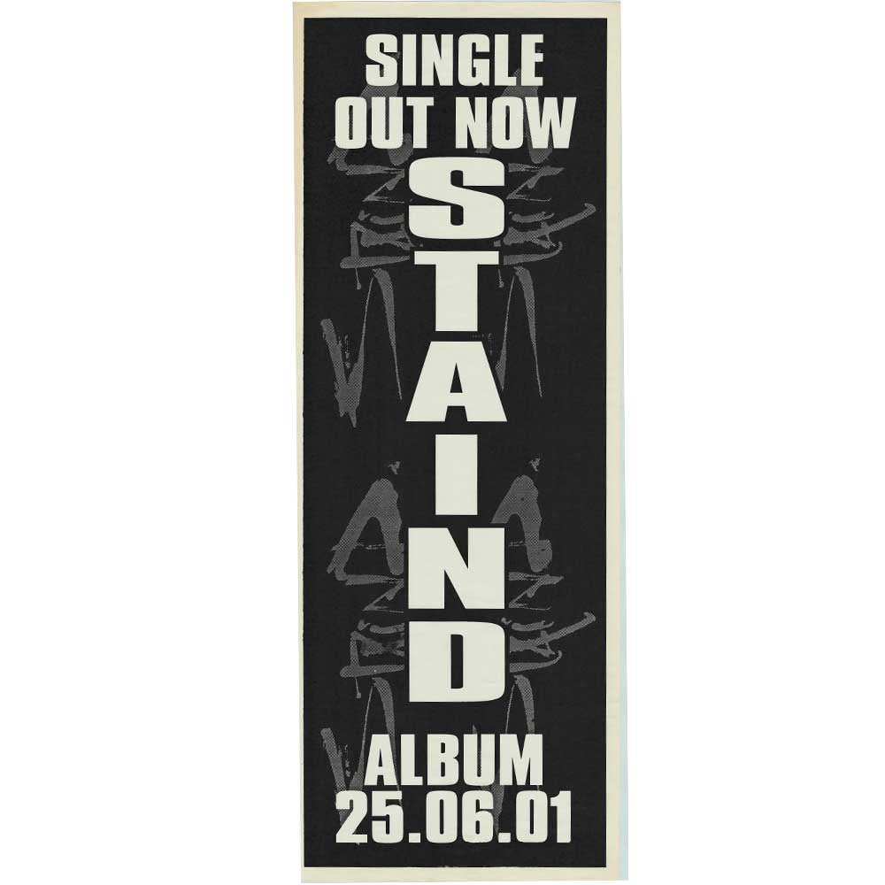 Staind - 2001 Promotional Vintage Daybill Poster Unframed