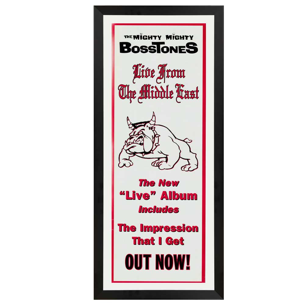 The Mighty Mighty Bosstones - Live From The Middle East Vintage Daybill Poster Framed