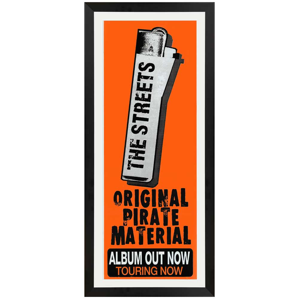 The Streets - Original Pirate Material Promotional Vintage Daybill Poster Framed