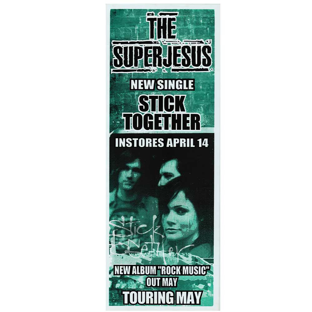 The Superjesus - Stick Together Promotional Vintage Daybill Poster Unframed