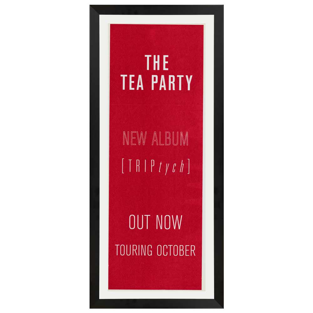 The Tea Party - Triptych Promotional Vintage Daybill Poster Framed