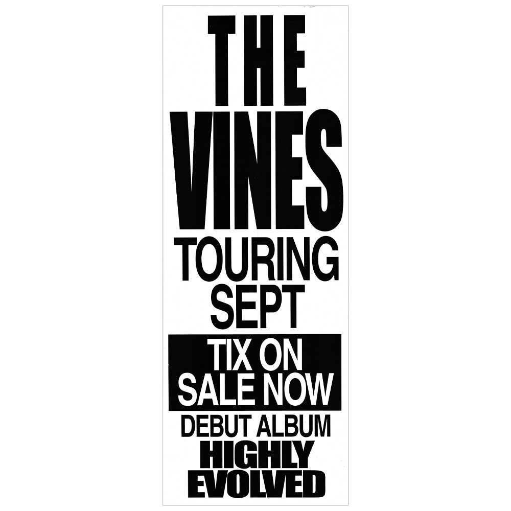 The Vines – Highly Evolved Vintage Daybill Poster Unframed