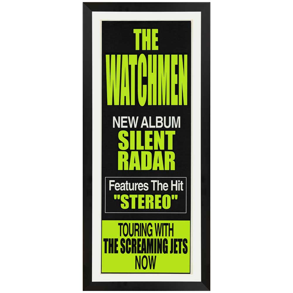 The Watchmen - Silent Radar Promotional Vintage Daybill Poster Framed