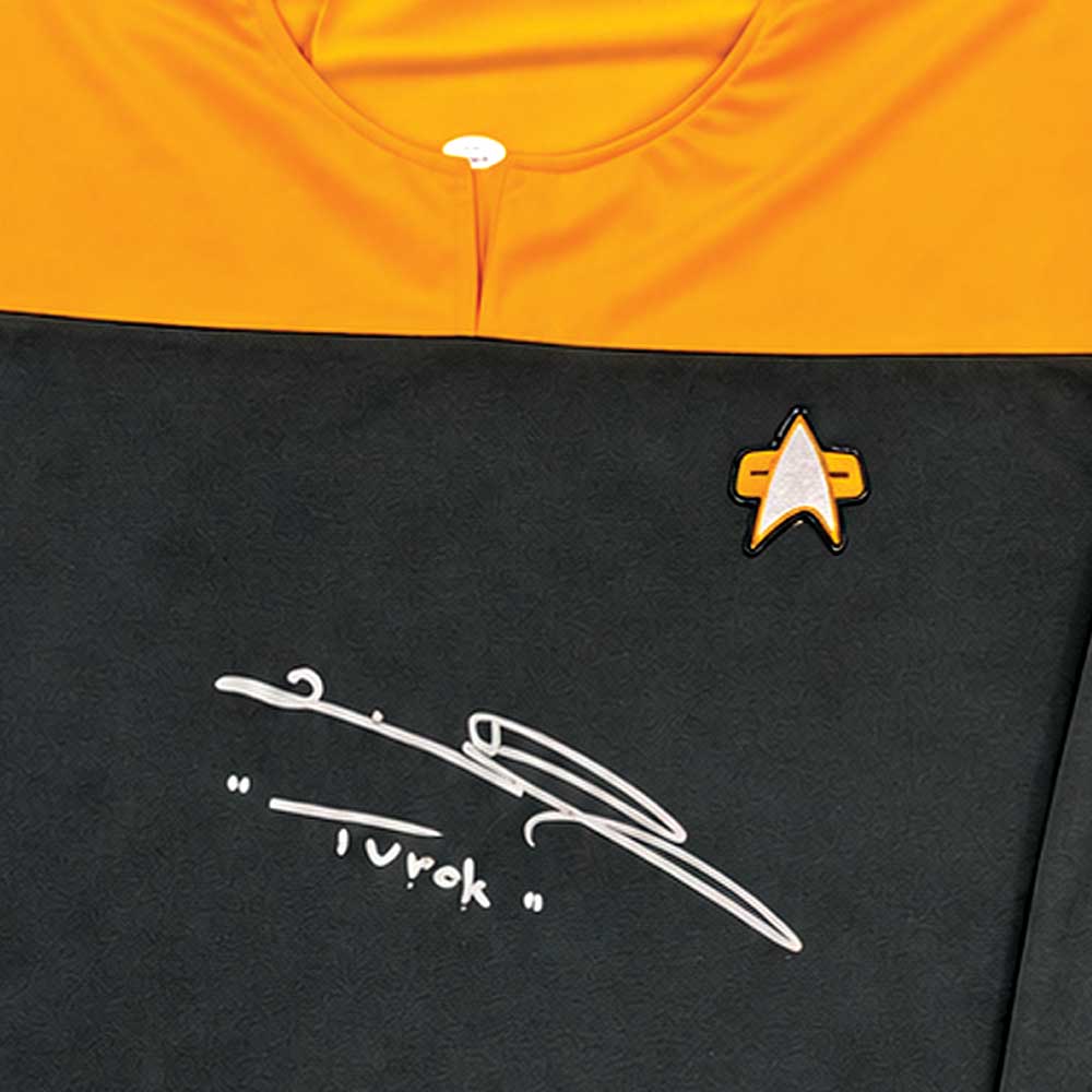 Tim Russ Signed Tuvok Star Trek Voyager Uniform Framed