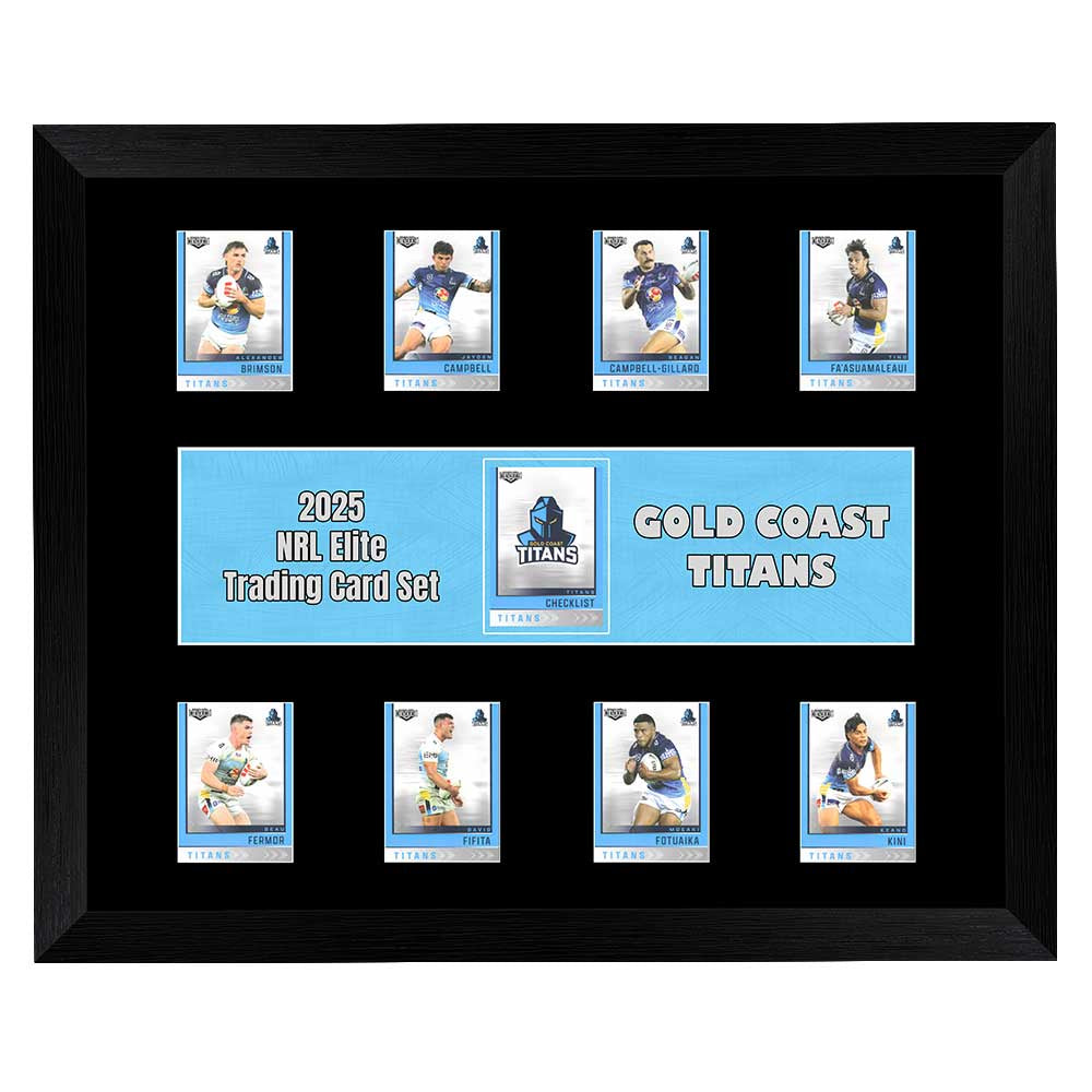 Gold Coast Titans 2025 Elite Trading Card Frame