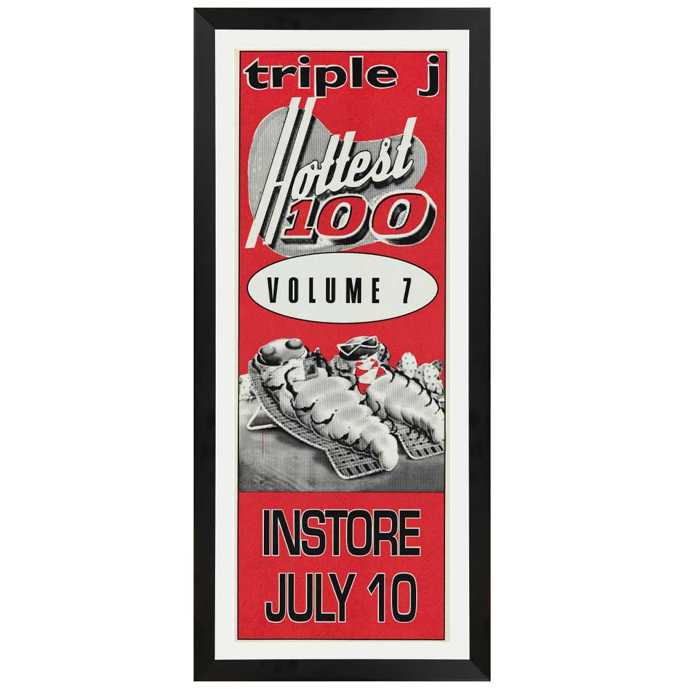 Triple J - Hottest 100 Volume 7 Promotional Vintage Daybill Poster Framed