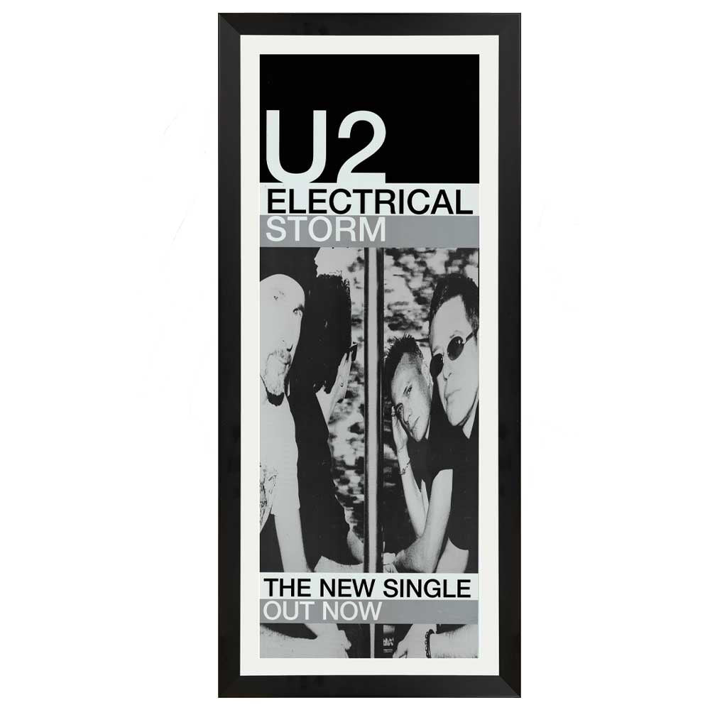 U2 - Electrical Storm Promotional Vintage Daybill Poster Framed