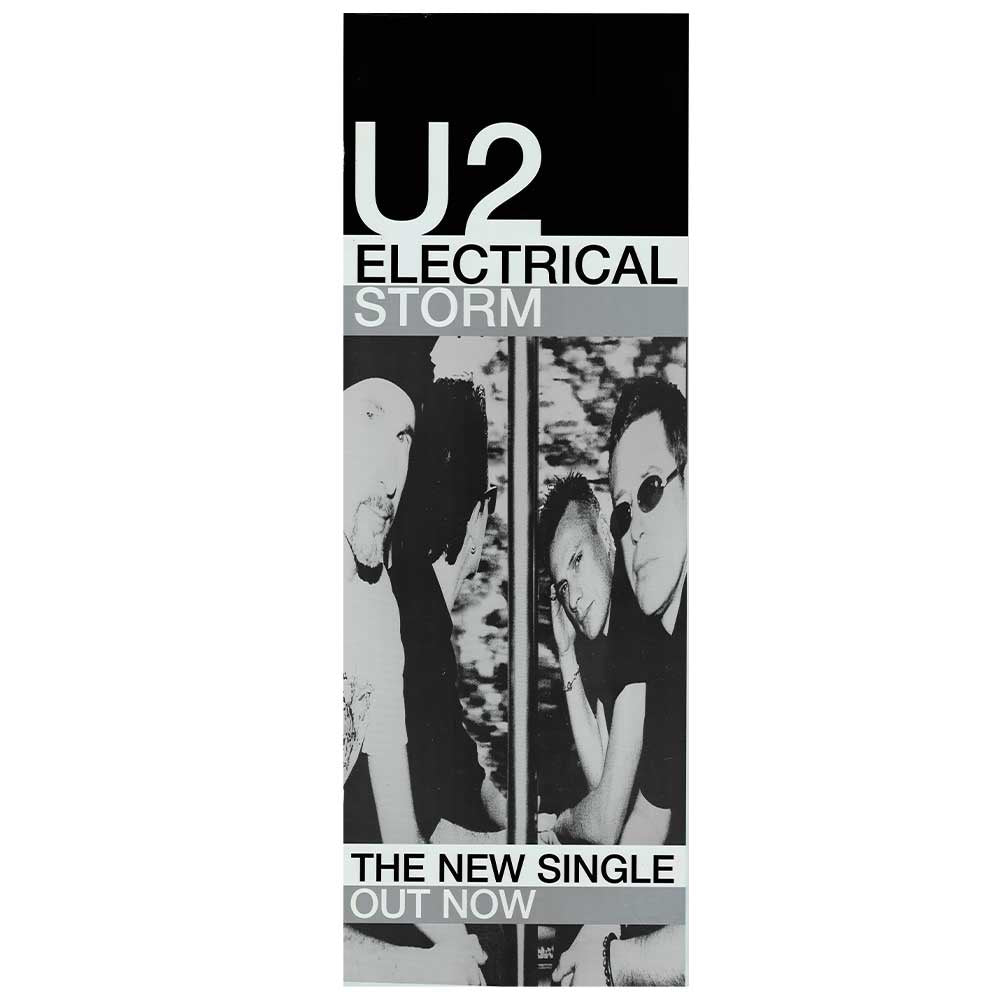 U2 - Electrical Storm Promotional Vintage Daybill Poster Unframed