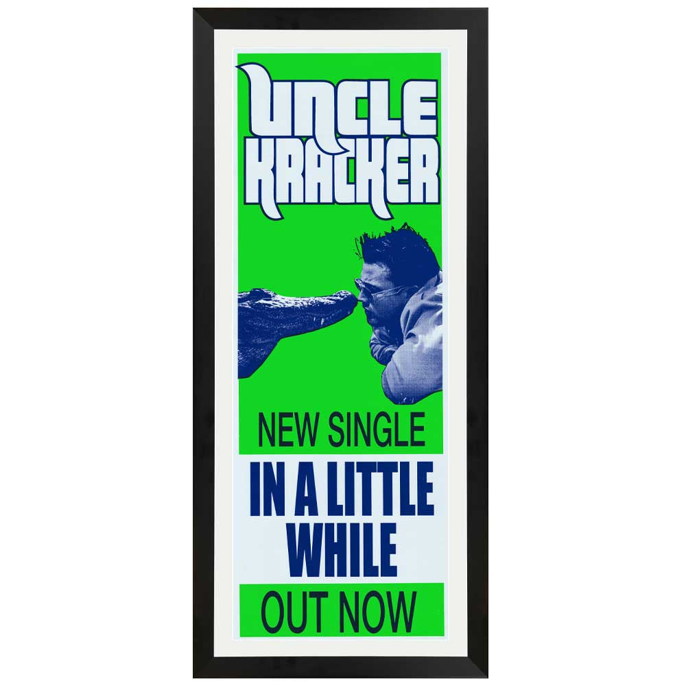 Uncle Kracker - In a Little While Promotional Vintage Daybill Poster Framed