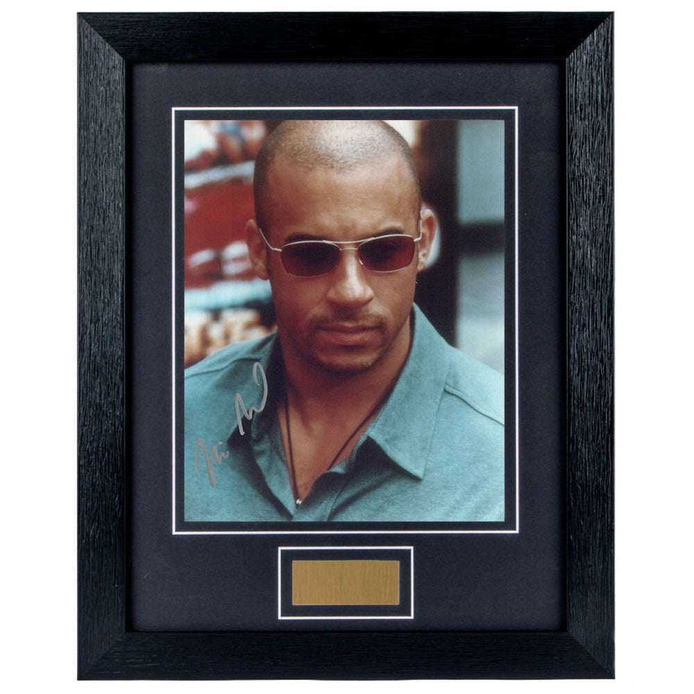Vin Diesel Personally Signed Fast and the Furious 8 x 10 Photograph Framed