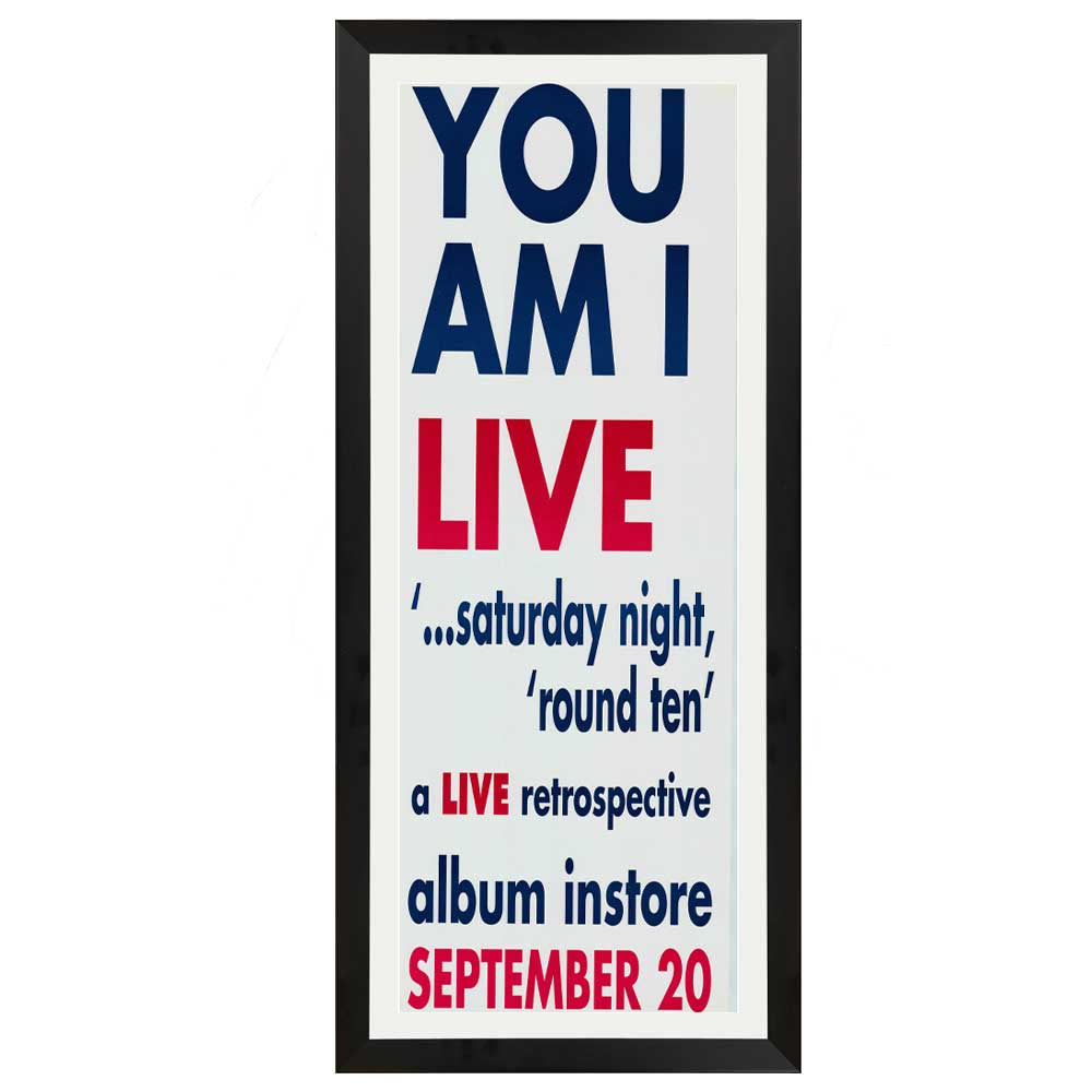 You Am I - Live Album Promotional Vintage Daybill Poster Framed