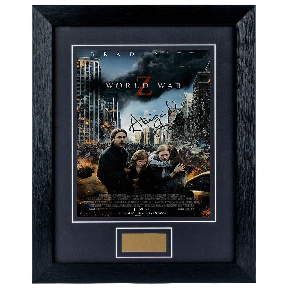 Abigail Hargrove Personally Signed World War Z 8 x 10 Photograph Framed