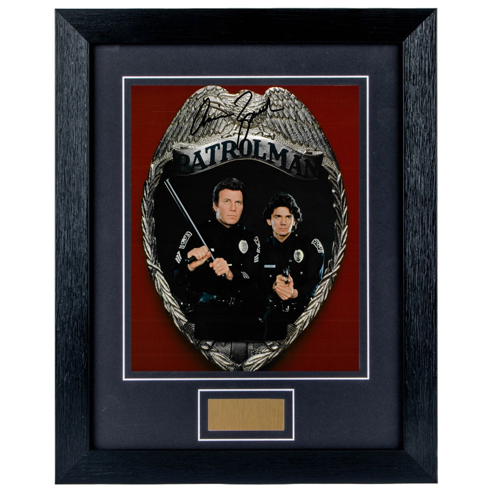 Adrian Zmed Personally Signed TJ Hooker V2 8 x 10 Photograph Framed